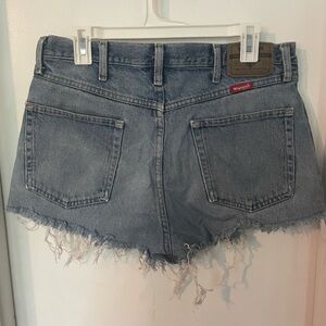 Wrangler light wash denim shorts